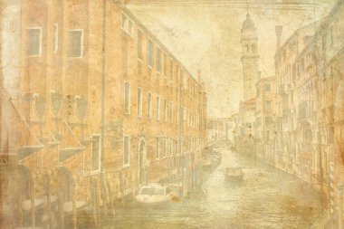 Venedik sanat illüstrasyon doku