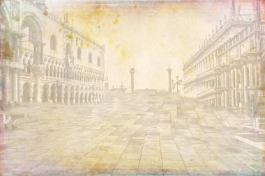 Venedik sanat illüstrasyon doku