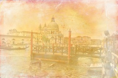 Venedik sanat illüstrasyon doku