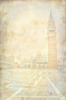 Venedik sanat illüstrasyon doku