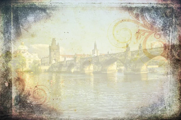 Prague art texture illustration — Stock Photo, Image