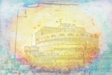 Roma İtalya sanat illüstrasyon doku