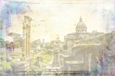 Roma İtalya sanat illüstrasyon doku