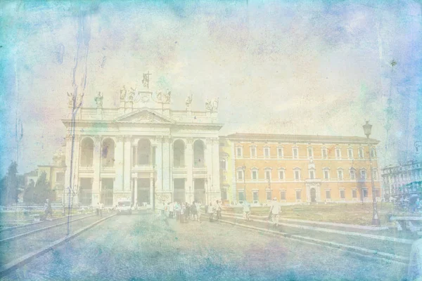 罗马意大利艺术图纹理 — 图库照片