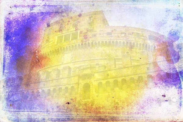 Rome Italy art illustration texture