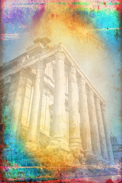 Rome Italy art illustration texture — Stock Photo, Image