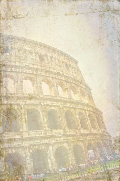 Nagy antik Colosseum grafika textúra — Stock Fotó