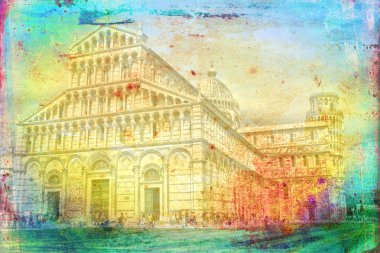 Pisa sanat illüstrasyon doku