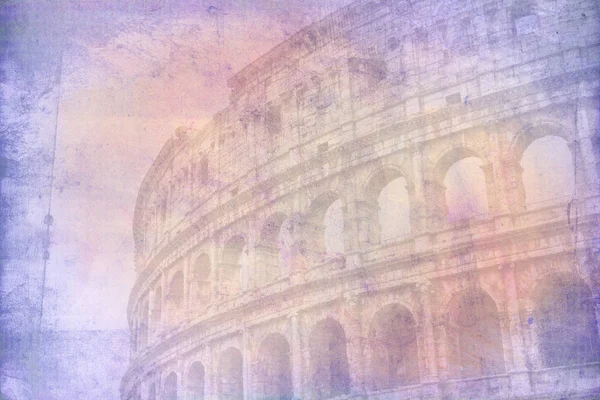 Grote antieke Colosseum illustraties textuur — Stockfoto