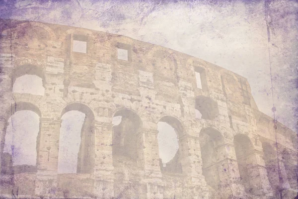 Grande struttura antica Coliseum opere d'arte — Foto Stock