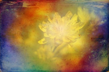 Sanat illüstrasyonu çiçekli klasik arkaplan