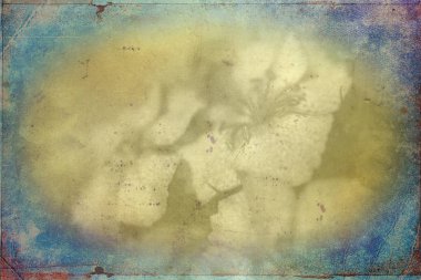 Sanat illüstrasyonu çiçekli klasik arkaplan