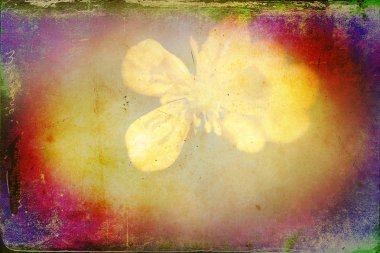 Sanat illüstrasyonu çiçekli klasik arkaplan