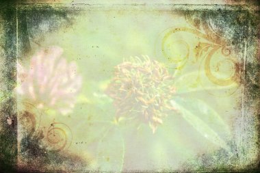 Sanat illüstrasyonu çiçekli klasik arkaplan