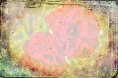 Sanat illüstrasyonu çiçekli klasik arkaplan