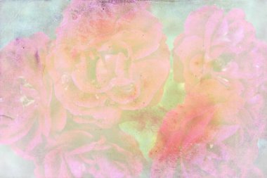 Sanat illüstrasyonu çiçekli klasik arkaplan