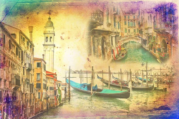 Venecia ilustración de arte — Foto de Stock