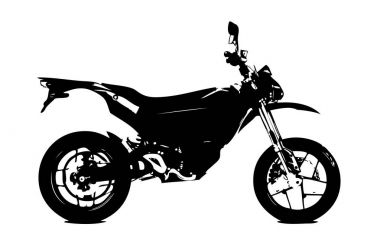 Motosiklet izole llustration sanat