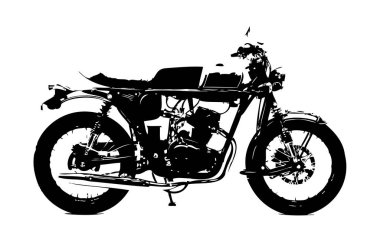 Motosiklet izole llustration sanat