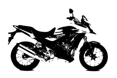 Motosiklet izole llustration sanat