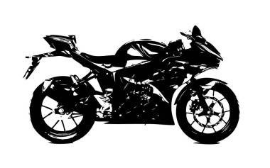 Motosiklet izole llustration sanat