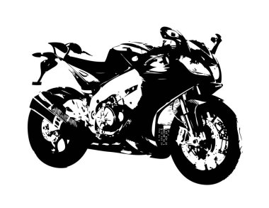 Motosiklet izole llustration sanat