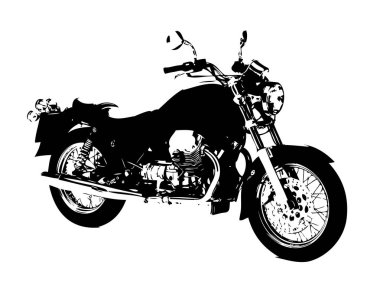 Motosiklet izole llustration sanat