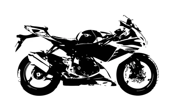 Motosiklet izole llustration sanat — Stok fotoğraf