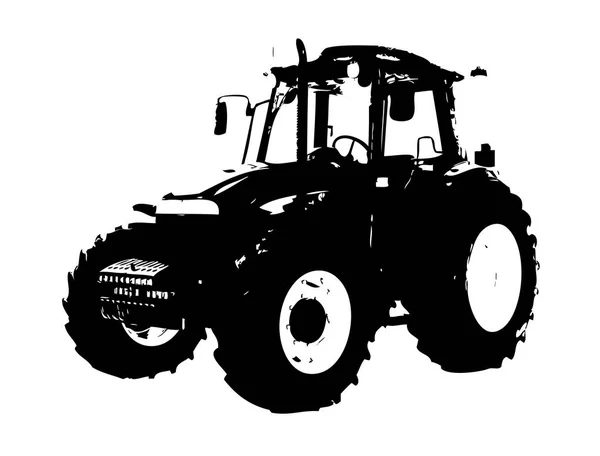 Tarım traktörü illüstrasyon sanat — Stok fotoğraf