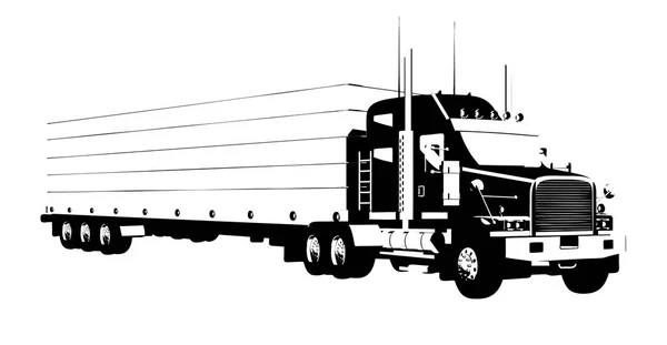 LKW Illustration isolierte Kunst — Stockfoto