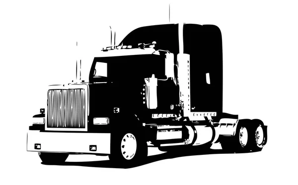 Samochód ciężarowy ilustracja na białym tle sztuki — Zdjęcie stockowe