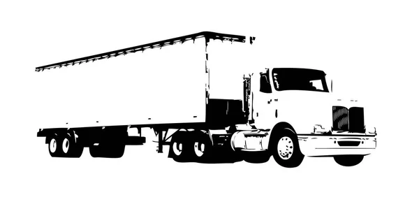 Vrachtwagen afbeelding geïsoleerd kunst — Stockfoto