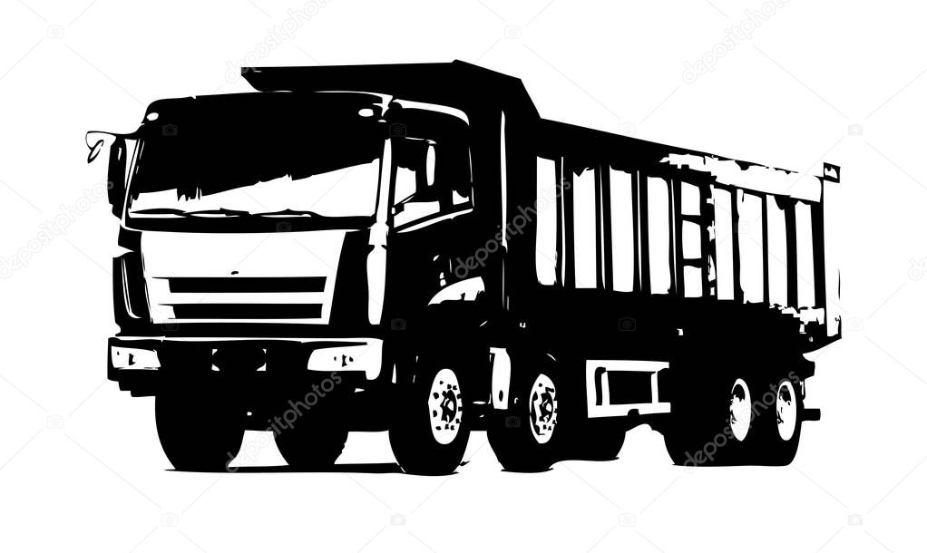 Truck illustration isolated art