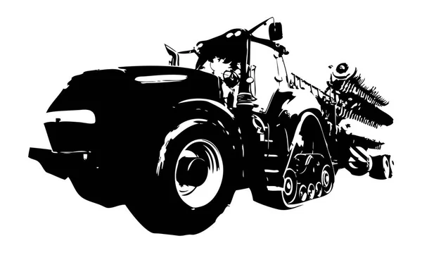 Landbouw tractor illustratie kunst — Stockfoto