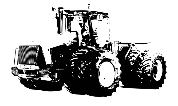 Jordbrukstraktor illustration konst — Stockfoto