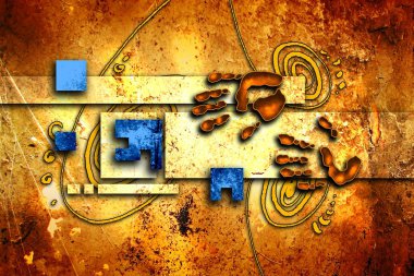 soyut renk tasarımı sanat illüstrasyonu