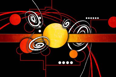 soyut renk tasarımı sanat illüstrasyonu