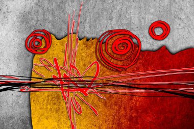 soyut renk tasarımı sanat illüstrasyonu