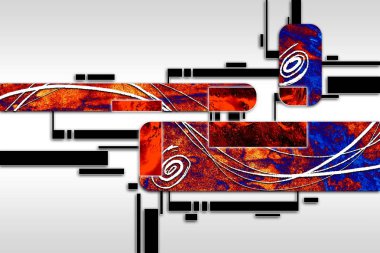 soyut renk tasarımı sanat illüstrasyonu