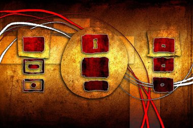 soyut renk tasarımı sanat illüstrasyonu