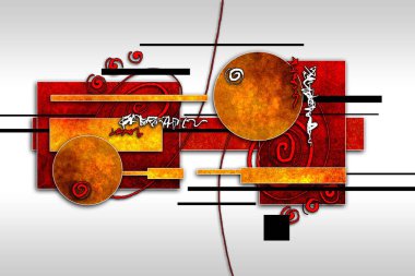 soyut renk tasarımı sanat illüstrasyonu