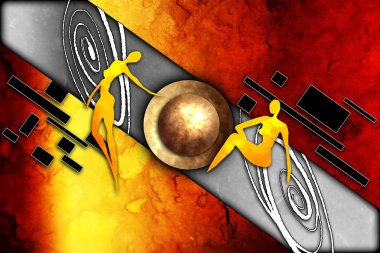 soyut renk tasarımı sanat illüstrasyonu