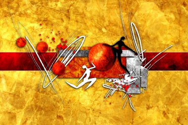 soyut renk tasarımı sanat illüstrasyonu