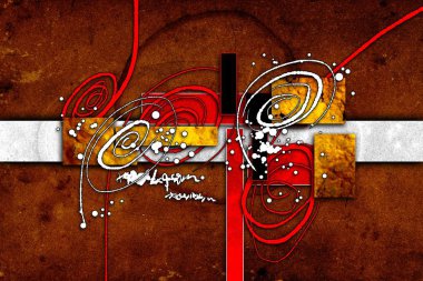 soyut renk tasarımı sanat illüstrasyonu