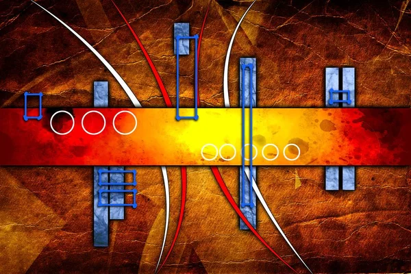 추상적 인 컬러 디자인 아트 일러스트 — 스톡 사진