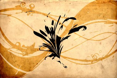 Afrikalı etnik retro-klasik illüstrasyon