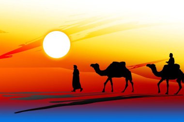 Afrikalı etnik retro-klasik illüstrasyon