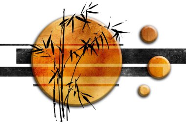 Sanat illüstrasyonu çiçekli klasik arkaplan