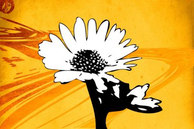 Sanat illüstrasyonu çiçekli klasik arkaplan