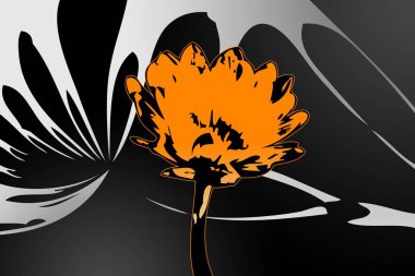 Sanat illüstrasyonu çiçekli klasik arkaplan